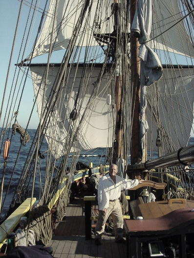 Sailing south aboard THE BRIG LADY WASHINGTON fall of '06