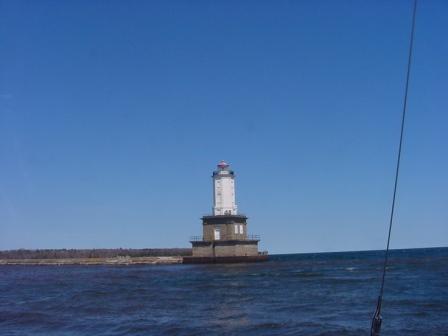 Portage Canal east enterance light