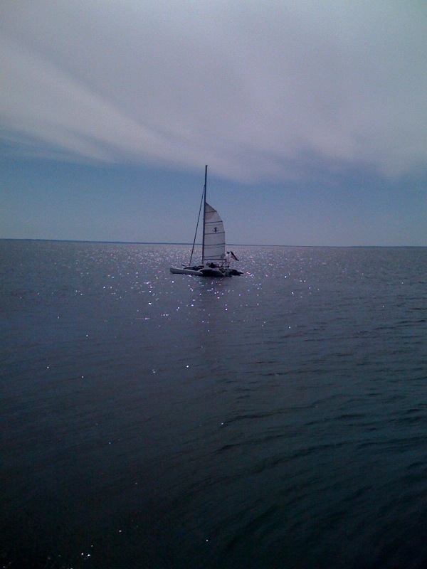 Sailing out of Two Harbors, MN
